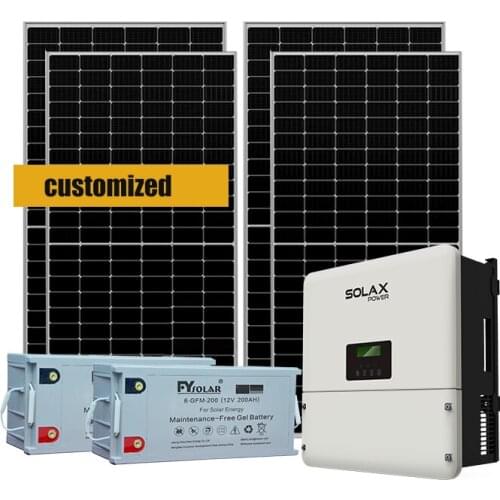 Solar power plant solar panel with inverter battery off grid solar power system 1kw 5kw 3kw 2kw 10kw solar system