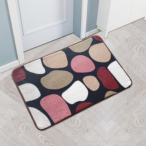 Super Absorbent Bathroom Colored Stones Carpets Rugs Soft Memory Foam Floor Bedroom Toilet Floor Shower Rug Decor Bath Mat Tools