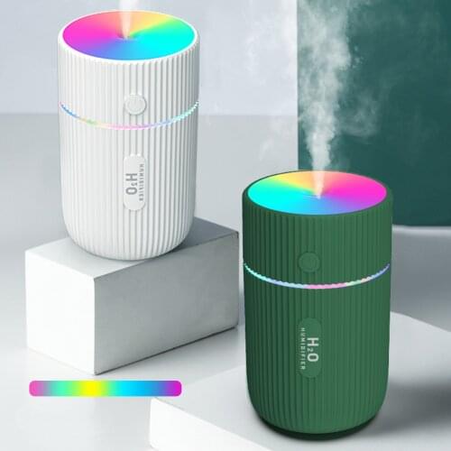 220ml Stylish Air Humidifier Ultrasonic Aroma Diffuser with Romantic Color LED Light USB Mini Humidificador Diffusor Fogger