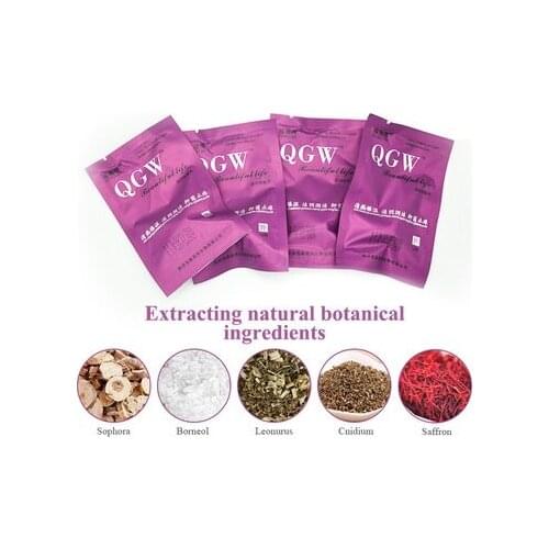 12PCS Cotton Detox Tampons Medicinal Clean Yoni Pearls Traditional Chinese Medicine Vaginal Treatment For Women