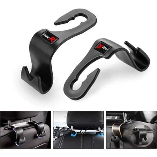 2Pcs Car Seat Back Hooks Universal Auto Interior Accessories For Honda TYPER Civic XR-V HR-V Accord Car Accessories