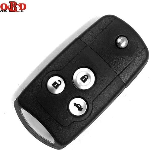HKOBDII 3 Button Modified Remote Case Car Key Shell For Honda Odyssey Fit with Logo
