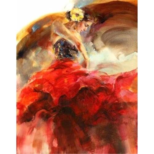 JMINE Div 5D ballet dance lady Full Diamond Painting cross stitch kits art High Quality Portrait 3D paint by diamonds