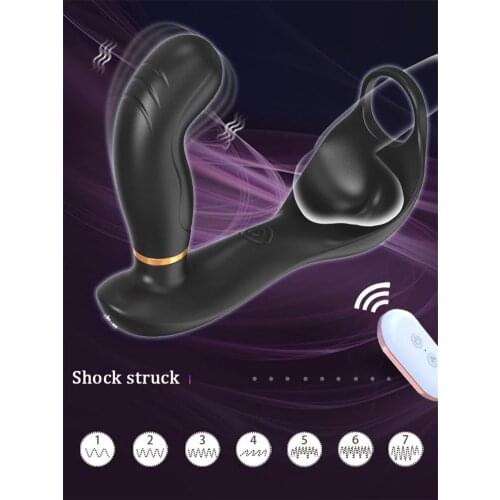 Remote Control Anal Plug Vibrator Tickling Prostate Massager For Men Masturbator Vibrating Butt Plug Adult Erotica Sex Toys