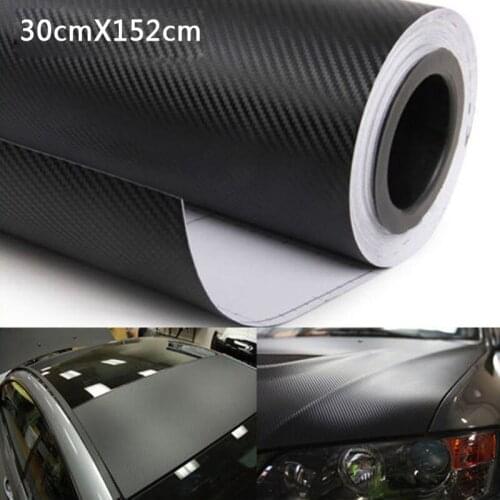 Car Styling Car Sticker 152x30cm 4d Carbon Fiber Vinyl Film Waterproof Diy Wrap