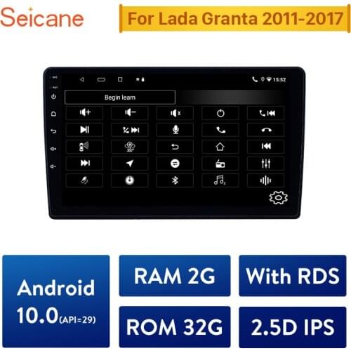 Seicane Android 10.0 2GB RAM 2.5D IPS RDS Car Radio GPS Multimedia Unit Player For 2011 2012 2013 2014 2015-2017 Lada Granta