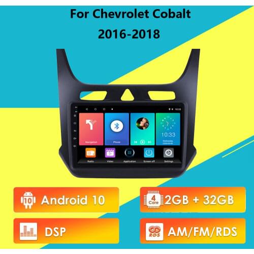 For Chevrolet cobalt 2016 2017 2018 2 Din Adroid 10 RDS DSP Car Radio Stereo WIFI GPS Navigation Multimedia Player head unit