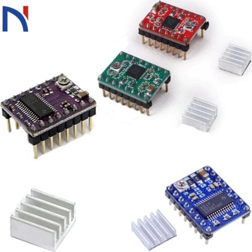 Stepper Motor Driver A4988 Reprap Stepper Driver Module+ heat sink with sticker For 3D Printer Parts Ramps 1.4 Reprap Board