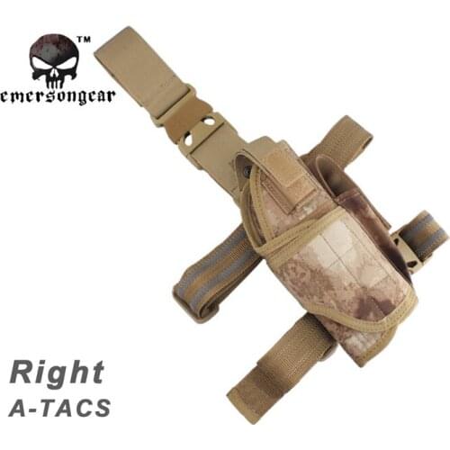 EmersonGear Tornado Universal Tactical Thigh Holster Combat Army Holder For Pistol EM6202 A-TACS