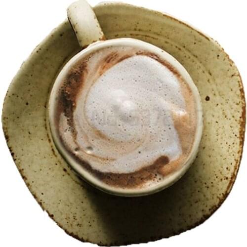 Porcelain Vintage Tea Cup Set with Saucer Small Japan Coffee Cups Pottery Handmade Ceramic Xicara Porcelana Container LL50CC