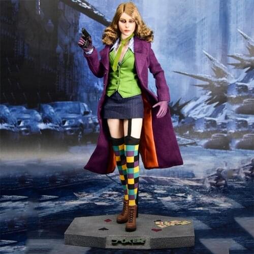 WOLFKING WK89025A 1/6 LADY JOKER Collectors Edition Three-headed carving configuration 12inch action figure model toy