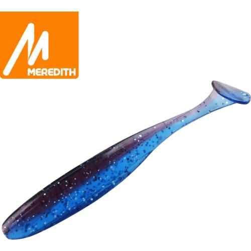 Meredith Easy Shiner Soft Lures 10cm /4.8g 7pcs/lot Swimbaits Artificial Bait Double color Carp Fishing Tackle Fishing Lures