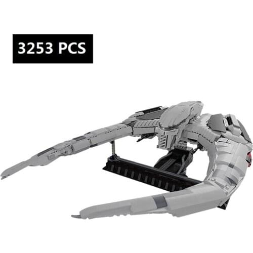 Space Fighter 3253PCS Battlestar Galactica-UCS Scale Building Blocks MOC-12653 Cylon Raider UCS Buildmoc Bricks Kids Toys Gifts