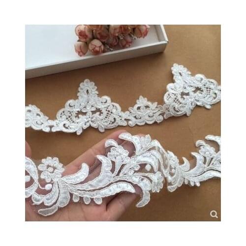 New Human Silk Car Bone Embroidered Sequin Lace Veil Wedding Skirt Accessories