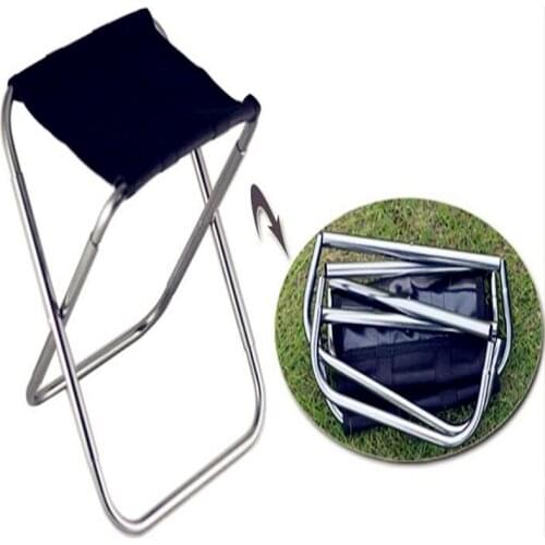 2017 Newest Outdoor ultra-light folding adjustable stool portable strong fishing camp stool chair MINI aluminum counter stools