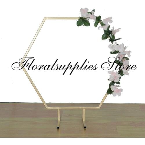 New Product Arch Hexagonal Flower Stand Wedding Table Decoration Home/ Party Supplies 10PCS/LOT