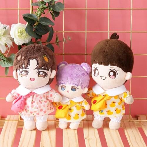[MYKPOP]Dolls Clothes: Cute Sleepwear 2pcs Set for 20cm Dolls KPOP Fans Collection SC20050411