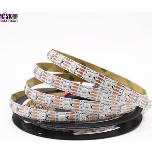 DC12V WS2815 (WS2812 WS2813) LED Pixels Strip Light Individually Addressable LED Dual-Signal RGB Tape Ribbon 30/60/144 Pixels/m