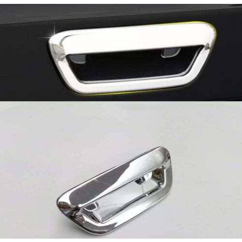 Fit for Jeep Compass 2017 2018 ABS chrome rear boot trunk door handle bowl tailgate trim cover molding garnish