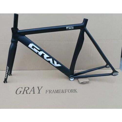 Track Bike Frame 700C 6061-T6 Aluminum Alloy Fixed Gear Frame and Fork Fixie 52cm 55cm Bicycle Parts Single Speed Frameset