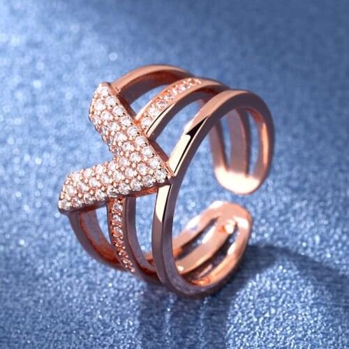 YaYI Jewelry Princess Cut White 100% Zircon Gold Color Engagement Bright Wedding Heart Adjustable Lovers Party Rings Gifts