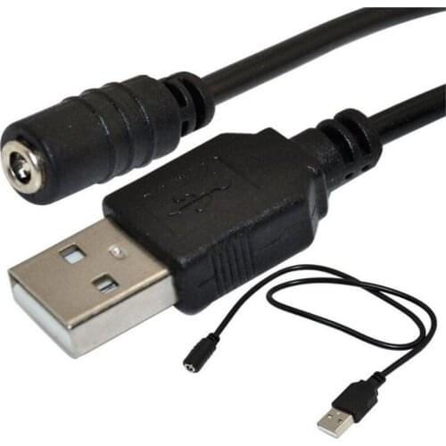 LBSC 50cm USB Male Plug to 1.35 x 3.5mm DC Power jack Barrel Connector 5V Power Cable
