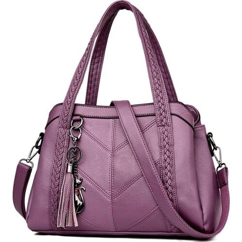 Large Capacity Crossbody for Female Handle Bag Fashion Patchwork Women Shoulder Bag Quality Leather Pu Women Handbag Casual