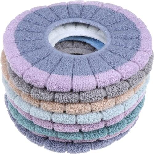 Warm Soft Washable Toilet Cover Seat Lid Top Cover Pad Bathroom Warmer Toilet Seat Bowl Toilet Seat Cover
