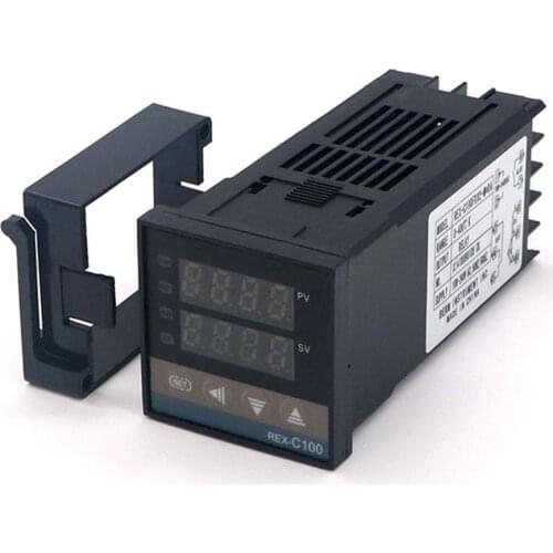 REX-C100 100-240V Digital Intelligent Temperature K Thermocouple Thermostat