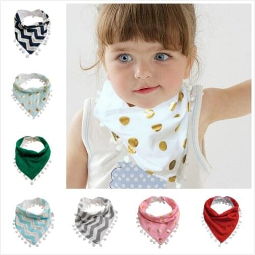 HOT Sale Girls Boy Baby Kids Saliva Towel Bandana Dribble Triangle Bibs Infant Head Scarf-TZ