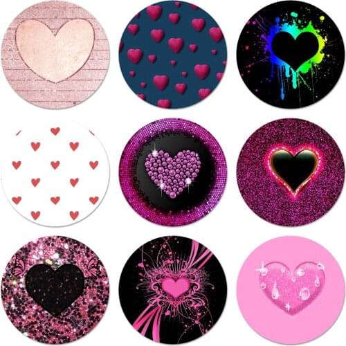 My Pink Heart Icons Pins Badge Decoration Brooches Metal Badges For Clothes Backpack Decoration