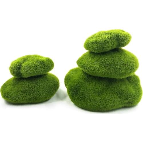 1 Pcs Miniature Garden Simulation Grass Green Figurine Micro Landscape Decor Fairy Garden Decoration Accessories Craft Aquarium