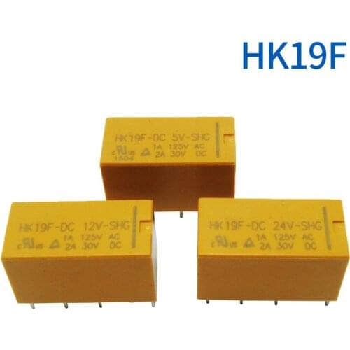 100% New Relay HK19F-DC5V-SHG HK19F-DC9V-SHG HK19F-DC12V-SHG HK19F-DC24V-SHG