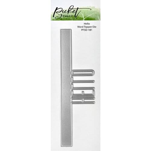 2021 AliliArts Metal Cutting Dies HELLO border diy Scrapbooking Photo Album Decorative Embossing PaperCard Crafts Die