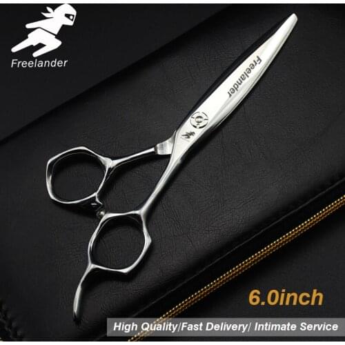 6 inch Professional hair Barber scissors set straight scissors and curved pieces hair care & styling
