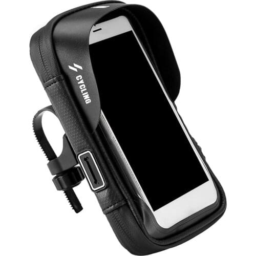 6 inch Universal Cycling Bicycle Bike Head Tube Handlebar Cell Mobile Phone Bag Case Holder Case Pannier