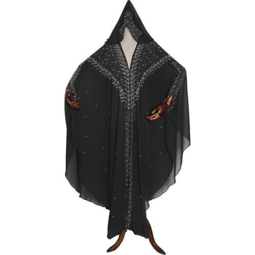 Length 140cm Africa Dress African Dresses for Women dashiki Beaded Traditional African Clothes Abaya Muslim Dress