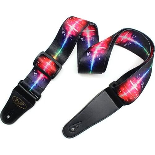 Sound of Music Pattern Guitar Strap Electric Guitar Acoustic Guitar Folk Guitar Bass Strap