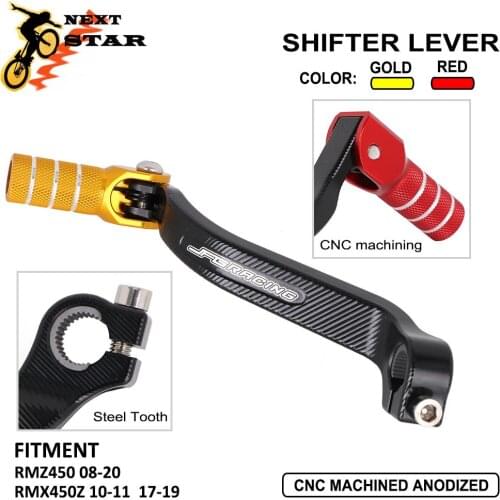 Motorcycle CNC Aluminum Folding Shifter Shift Pedal Lever For SUZUKI RMZ450 RMZ 450 2008-2020 RMX450Z 2010-2011 2017 2018 2019