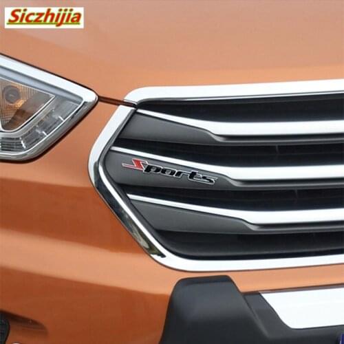 Car sticker sport letter 3D chrome metal badge for Toyota Camry Corolla RAV4 Yaris Highlander/Land Cruiser/PRADO Vios Vitz