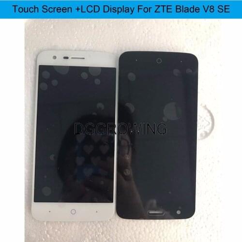 DGGROWING 10 PCS/Lot Pass Testing Full LCD Screen With Touch Screen Digitizer Assembly For ZTE Blade V8 SE With Free Tools