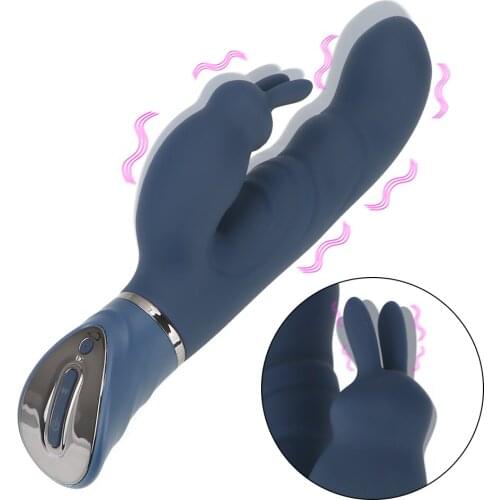 Dual Vibration Vagina Clitoris Stimulator Rabbit Vibrator 10 Speed G-spot Dildo Vibrator Female Masturbator Sex Toy for women