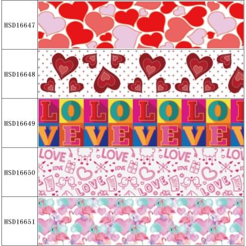 HSDRibbon free shipping 3" 75mm heat transfer printed hsd-design series Grosgrain Ribbon 50Yards/Roll