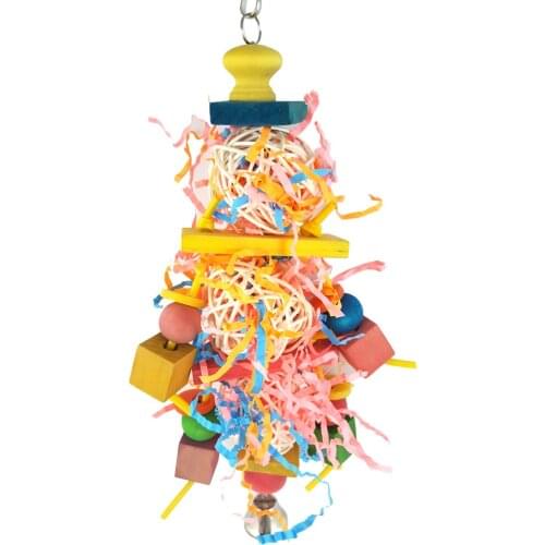 Toy bird Parrot toys Vine bal Parrot wire drawing toy Acrylic accessories Toys