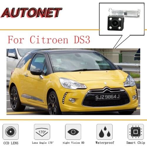 AUTONET rear view camera For Citroen ds3 DS3 2009~2018 CCD Night Vision/License Plate camera/Reverse Parking backup Camera