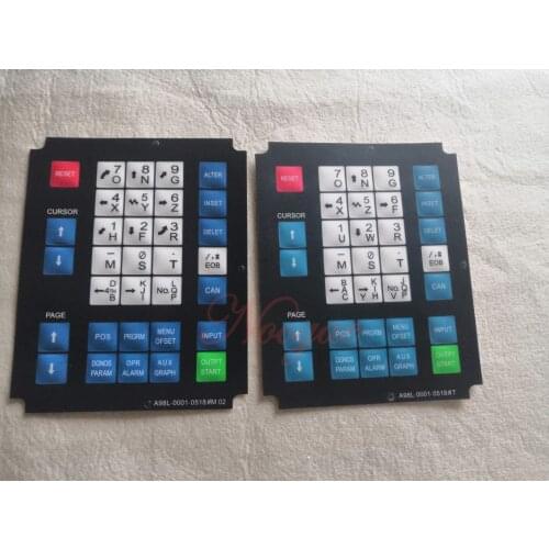 A98L-0001-0518#M02 / A98L-0001-0518#T CNC HMI Membrane Keypad buttons For Fanuc Machine Operator Panel Replacement