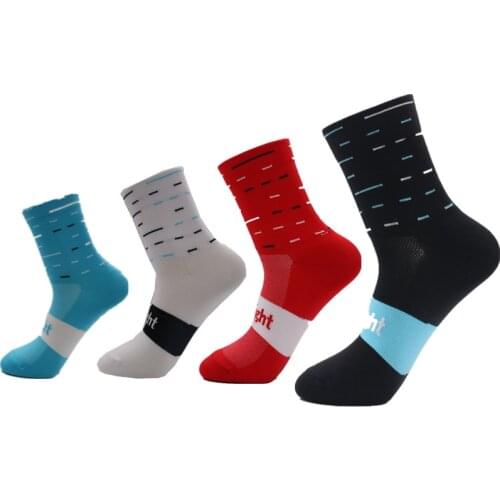 2019 New Cycling Socks Breathable Men Women Sport Socks 6 Colors Running Marathon Football Bike Bicycle Socks