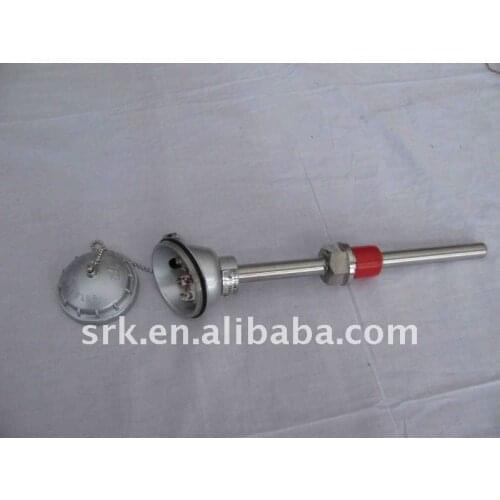 Industrial Pt100 Sensor with Alllminum Protection Head, Diameter:6mm, Length:500mm fast delivery