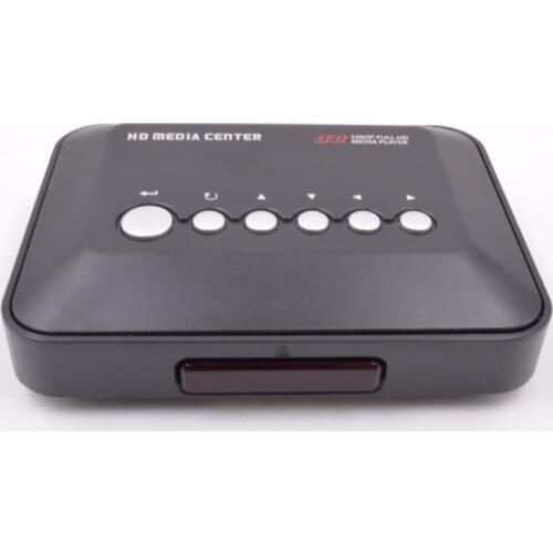 REDAMIGO Mini Full HD1080p H.264 MKV HDD HDMI-compatible Media Player Center with /AV/VGA/ USB/SD/MMC with Remote controller