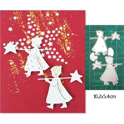 Christmas Angle Elves Metal Cutting Dies Stencils dies for DIY Scrapbooking dies Decoration Card Paper Craft dies Embossing Dies